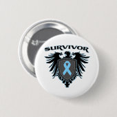 Prostate Cancer Survivor Crest Ronde Button 5,7 Cm (Voorkant /achterkant)