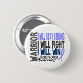 Prostate Cancer Warrior Ronde Button 5,7 Cm (Voorkant /achterkant)