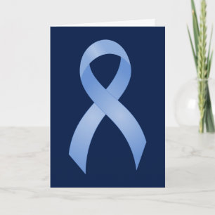 Prostate Lichtblauwe Lint van Kanker Bedankkaart