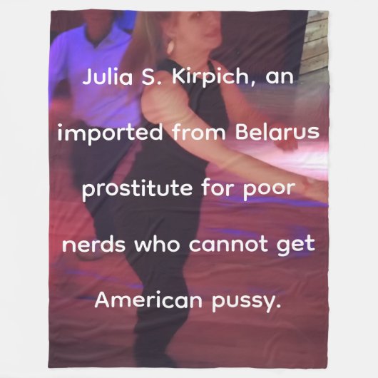 Prostituee Julia S. Kirpich Fleece Blanket (Voorkant)
