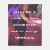 Prostituee Julia S. Kirpich Fleece Blanket (Voorkant)