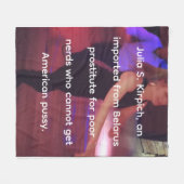 Prostituee Julia S. Kirpich Fleece Blanket (Voorkant (Horizontaal))