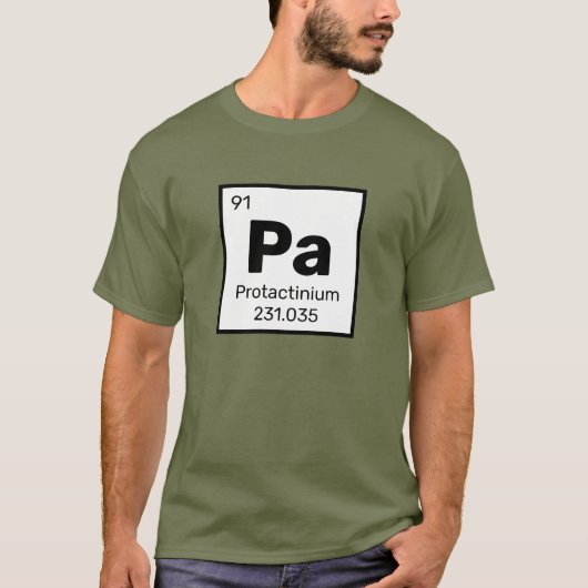 Protactinium / Tableau périodique - T-shirt Élémen (Devant)