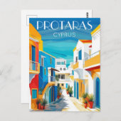 Protaras cyprus - oostelijk Cyprus Briefkaart (Voorkant / Achterkant)