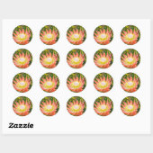 Protea Australische bloemfotografie Ronde Sticker (Vel)