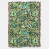 Protea Batik Hawaiian Tropical Throw Blanket Deken (Voorkant Verticaal)