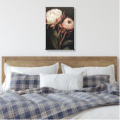 Protea bloem verf decor canvas afdruk (Insitu (Slaapkamer))