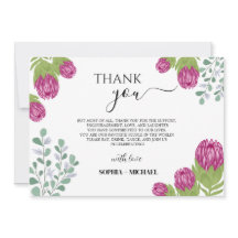 Protea Bloemtuin Dank u bruiloft