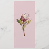 Protea Boho Green Eucalyptus Menu Mariage (Dos)