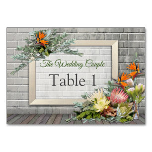 Protea - Cartes Strelitzia Flower Table
