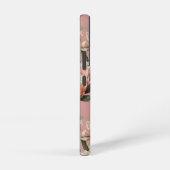 Protea Flowers Fynbos Roze Wit Groen Telefoonhoes Samsung Galaxy Hoesje (Rechterkant)