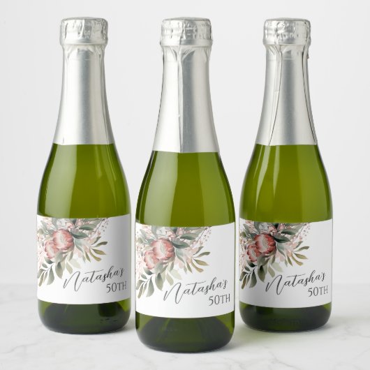 Protea Mini Wijnlabel Sparkling Wijnetiket (Flessen)