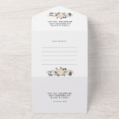 Protea roi blanc tout en un Faire-part de mariage (Dehors)