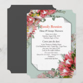 Protea - Strelitzia Bloemboeket Reünie Kaart (Voorkant / Achterkant)