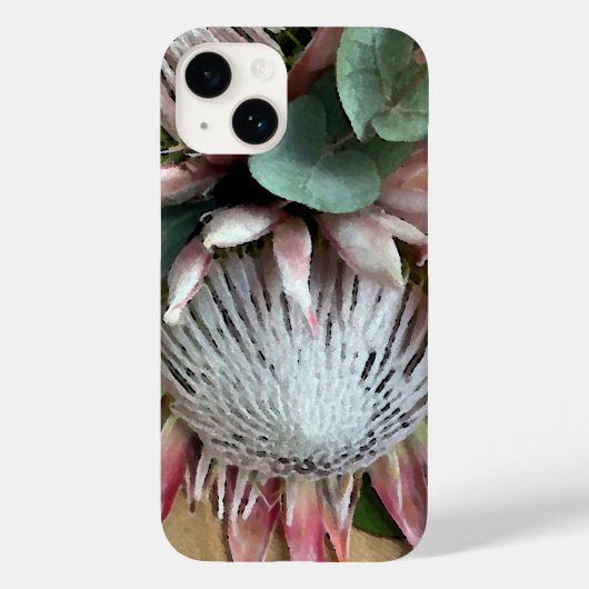 Protea waterverf iPhone case (Achterkant)