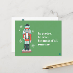 "Protec" Nutkraker Holiday Briefkaart