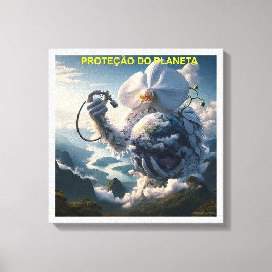 PROTEÇÃO DO PLANETA - CANVAS esticada (Voorkant)