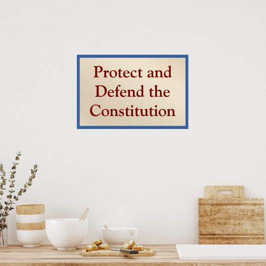 Protect and Defend the Constitution Poster (Keuken)