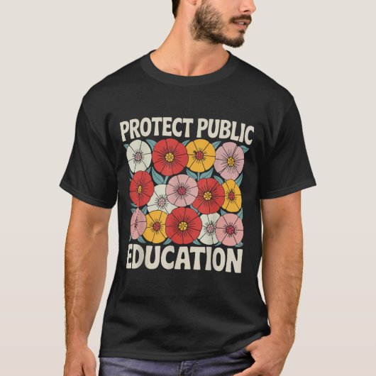 Protect Public Education  T-shirt (Voorkant)