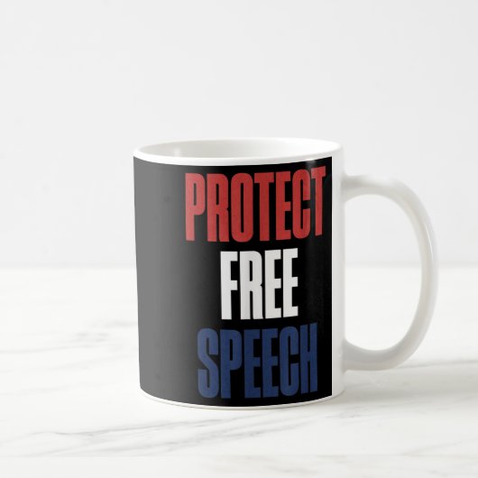 Protect Speech Patriotic Men And Women Koffiemok (Rechts)