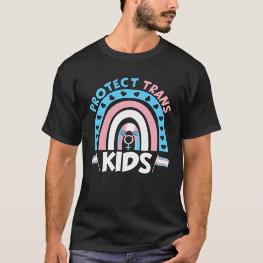 Protect Trans Transgender Flag Protect Trans T-shirt (Voorkant)