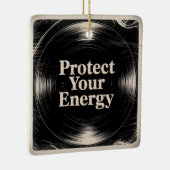 Protect Your Energy Keramisch Ornament (Rechts)