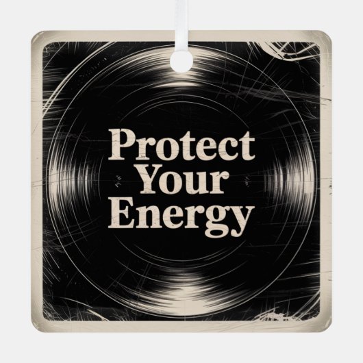 Protect Your Energy Metalen Ornament (Voorkant)