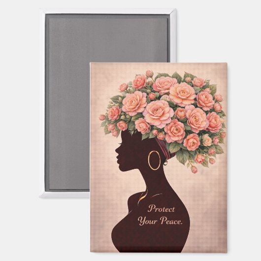 Protect Your Peace Inspirational Magnet  (Recto/Verso)