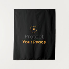 Protect Your Peace – Minimal Motivational Wall Tap Wandkleed
