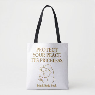 Protect Your Peace — Minimalist Self-Care Quote Draagtas