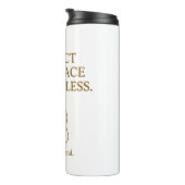 Protect Your Peace — Minimalist Self-Care Quote Thermosbeker (Geroteerd rechts)