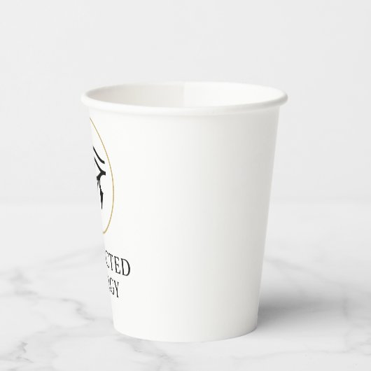 Protected Energy – Minimal Eye of Horus Symbol | Papieren Bekers (Links)