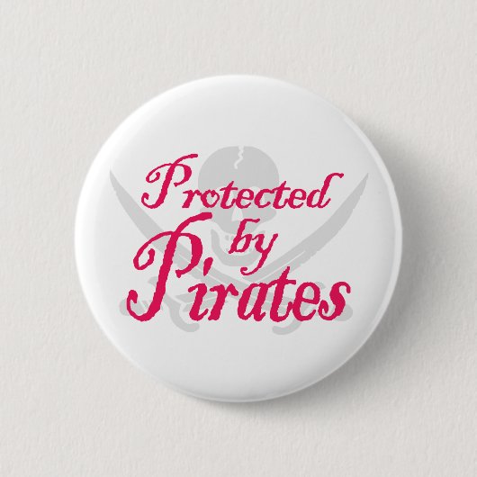 ProtectedbyPiraten,Button Ronde Button 5,7 Cm (Voorkant)