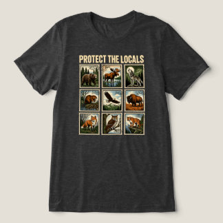 Protecteer Lokale Postzegels Tri-Blend Shirt
