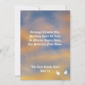 Protection Archangel Michael-Customize Kaart (Achterkant)