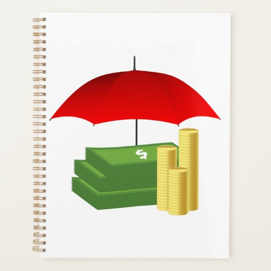 Protection de la sécurité financière avec paraplui (Devant)