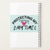 Protection de mon carnet de temps d'écriture (Verso)