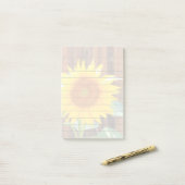 Protection de notes de post-it de la fleur 4x6 de (Sur un bureau)