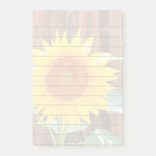 Protection de notes de post-it de la fleur 4x6 de (Devant)
