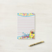 Protection de post-it de boîte de crayon de flocs (Sur un bureau)