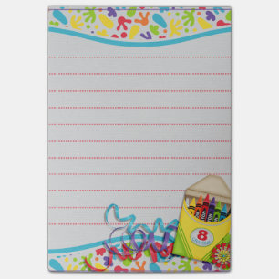 Protection de post-it de boîte de crayon de flocs