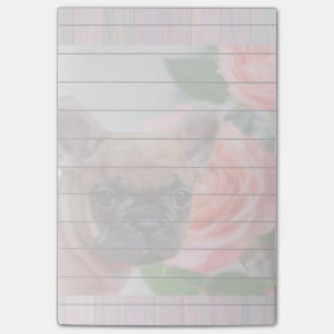 Protection des notes de post-it de bouledogue