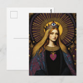  Protection From Evil Sacred Heart Of Mary Briefkaart (Voorkant / Achterkant)