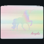 Protection iPad Adorable Holographique Iridescente Unicorn Magie<br><div class="desc">Adorable licorne magique. Un design élégant et sophistiqué.</div>