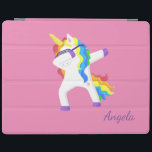 Protection iPad Adorable Ombre Rainbow Unicorn<br><div class="desc">Adorable licorne magique. Un design élégant et sophistiqué.</div>