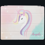 Protection iPad Adorable Unicorn Magique Stars Ombre<br><div class="desc">Adorable licorne magique. Un design élégant et sophistiqué.</div>