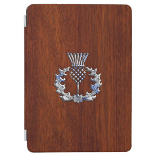 Protection iPad Air Agrandissement en bois d'acajou écossais en chardo