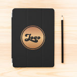 Protection iPad Air Ajouter votre logo professionnel personnalisé Gold<br><div class="desc">Faites la promotion de votre entreprise avec ce coque ipad cool,  avec un modèle de logo personnalisé! Ajoutez facilement votre propre logo en cliquant sur l'option "personnaliser".</div>