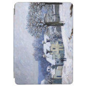 Protection iPad Air Alfred Sisley - Place Chenil à Marly, Effet Neige (Devant)