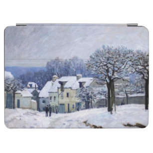 Protection iPad Air Alfred Sisley - Place Chenil à Marly, Effet Neige
